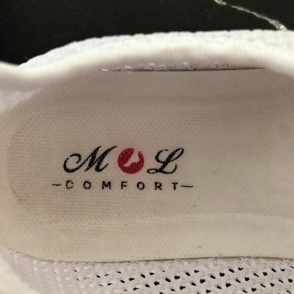 Women's White Running Shoes Outdoor Walking Mesh Sneakers Comfortable 39 - 8.5 - Picture 4 of 11